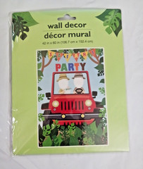 Party Supplies. Let’s get Wild plates, napkins, masks, hats, confetti, banner +