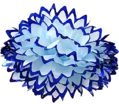Celebration Colorful Foil Trimmed Tissue Pom Pom Hangers 17″ 1/Pk, Select Color