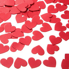 Hot Red Heart Confetti Wedding Birthday Party Favors Love Theme Table Scatter De
