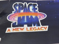 Vintage Space Jam Looney Tunes Birthday Customize Jumbo Banner and Table Cover