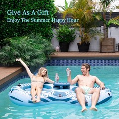 Heavy Duty 2 Person River Tubes for Floating with Cooler Inflatable Floating …