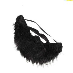 Fake Beard and Mustache,Halloween Costume Party Festival Supplies (Black)