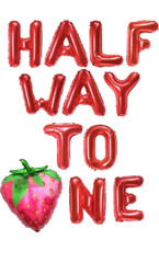 Strawberry Halfway to One 6 Month Decor – Girl’s 1/2 Birthday Party Decor