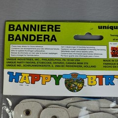 Vintage Ninja Turtles Happy Birthday Banner 1998 TMNT The Next Mutation Fox Kids