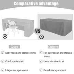 2 Pack Open Back Fitted Rectangle Tablecloths 72 x 30 Inch, Gray Table Clothe…