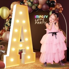 4FT Marquee Letter A, Large Light Up Sign, Birthday Party, Wedding Decorations