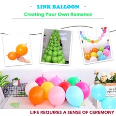 Dark Green Link Balloons 6 Inch 120 Pcs Latex Quick Linking Balloon for Birth…