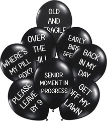 Funny Abusive Balloons | Fun Decoration for Adult Birthday Party (8 Pack Rated E
