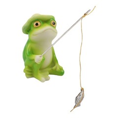 Outdoor For Garden Frog Statue Resin Figure for Patio Balcony Pond Decoration