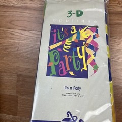 It’s A Party 3D Applique House Garden Yard Flag 30″x 42″ NEW
