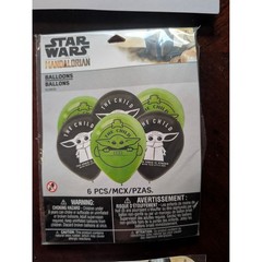 Star Wars Mandalorian Grogu Party Supplies Bundle Wall Decor Banner Balloons NEW