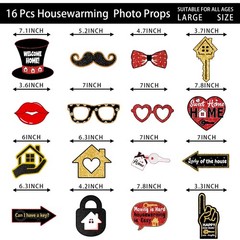 Housewarming Party Photo Booth Props Welcome Home House Decor Kit 12