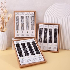 PHD CAKE 24-Count Black Spiral Long Thin Birthday Candles, Cake