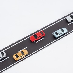 Realistic Diorama Car Parking for lot with LED Lights for Miniature Displays
