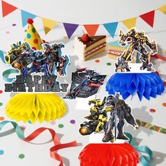 Transformers Birthday Party Centerpieces Set Party Decorations Honeycomb Stand
