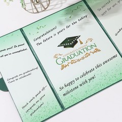 2026 Graduation Memory Book – Elegant Autograph Sign-In with Gold Embossing