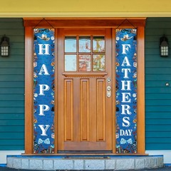 Happy Fathers Day Decorations First Porch 12×71 inches, Black