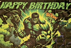 Avenger Hulk Super Hero Party Supplies Birthday Decor Backdrop Banner US Seller!