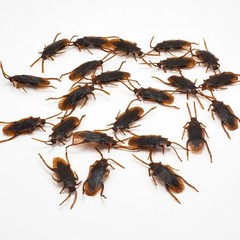 Fake Plastic Cockroaches Halloween Prank Rubber Bugs Joke Toys Gag Props