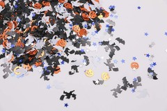 Halloween Party Confetti Glitter Pumpkins Bats Witches Ghost Star Metallic Se…