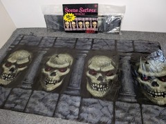 Amscan Scene Setters Border Roll Scary Skulls 1 NEW 50ft Roll/ 1 25ft Dungeon