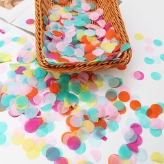 Multicolor Round Tissue Paper Confetti 8000 PCS 1 Inch Wedding Birthday Decor
