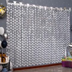 Disco Party Decorations, Disco Foil Fringe Curtains, 2 Pack