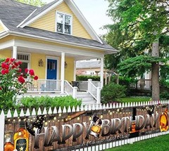 9.8 X 1.6 ft Large Whiskey Happy Birthday Banner Aged to Whiskey Birthday
