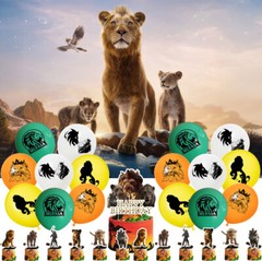 Mufasa The Lion King Party Supplies Set Balloons Cake Toppers Banner
