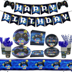 Video Game Party Supplies – Gamer Birthday Decoration Kit for Boys Including …