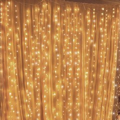 Twinkle Star 300 LED Decoration Curtain String Light for Christmas Wedding Party