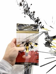 Black Gold Silver Starburst Cascade Centerpiece Table Decor Party Decoration