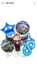 Robot Birthday Party Decorations Supplie Rbx Game Celebration Party Balloons 5PC