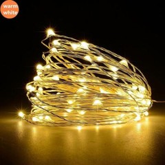 Fantado 100 Warm White LED Micro Fairy String Light, Waterproof Wire (33ft, A…