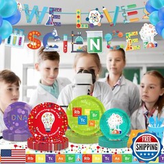 2 Pack Science Party Tablecloth Science Party Decorations Laboratory Party Ta