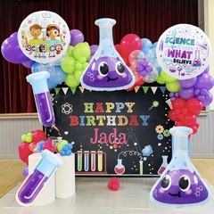 6PCS Science Party Decorations Balloons/STEM Science Decor with Lab Test Tube…
