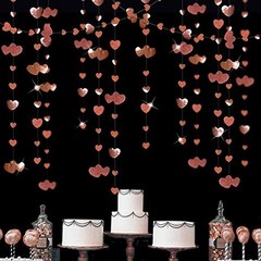 Valentines Day Party Decorations Rose Gold 52 Foot (Pack of 4),