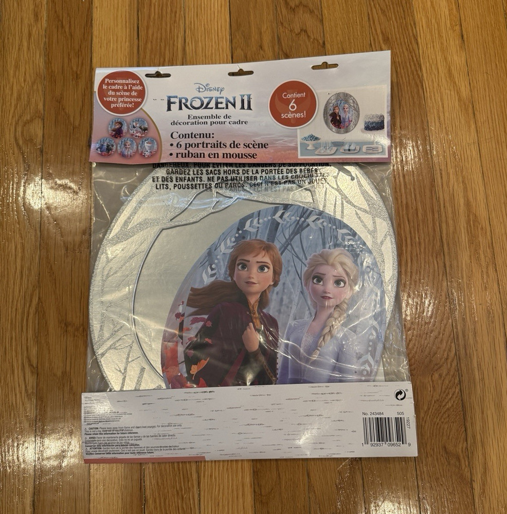 Disney Frozen II Frame Decorating Kit Party, 1 Frame & 6 Scenes Anna Elsa Olaf