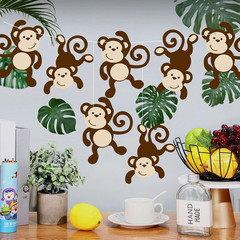 Monkey Cutouts Jungle Party Decorations Monkeys Birthday Party Supplies Paper Sa