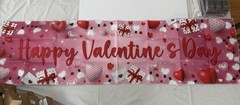 2 Pack “Happy Valentine’s Day” Banner 18” x 62”
