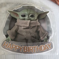 Yoda Party Supplies; Banner, Twirly Decorations, Cake Topper, Stickers, Balloon