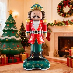 Christmas Balloons Party Decorations Indoor, 60 Inches Red Green Nutcracker F…