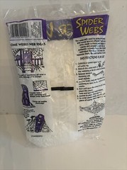 1 Bg Super Stretch Spider Web Halloween Scary Party Prop 16 Ft Long Up to 200 Sq