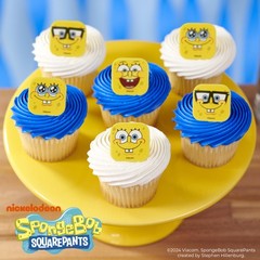 SpongeBob SquarePants™ Mood Faces Rings, SpongeBob Cupcake Decorations Featur…