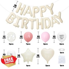 Adorely Pink Macaron Birthday Decor
