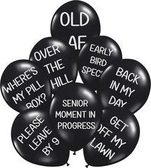 Funny Abusive Balloons | Fun Decoration for Adult Birthday Party | 8 Pack with D