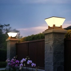 Solar Fence Post Cap Light with Long Lasting Battery and Multiple Light Modes