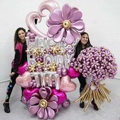 PartyWoo Metallic Twisting Balloons, 50 pcs Long Balloons 260Q Modelling