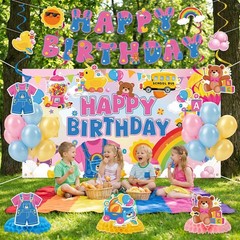 Rachell Teacher Birthday Party Decorations – 30 Pcs Cartoon English Teacher B…