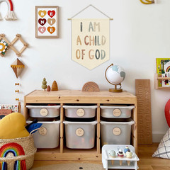 Boho Classroom Homeschool Decor I Am a Child of God Banner,Teen Sunday School De